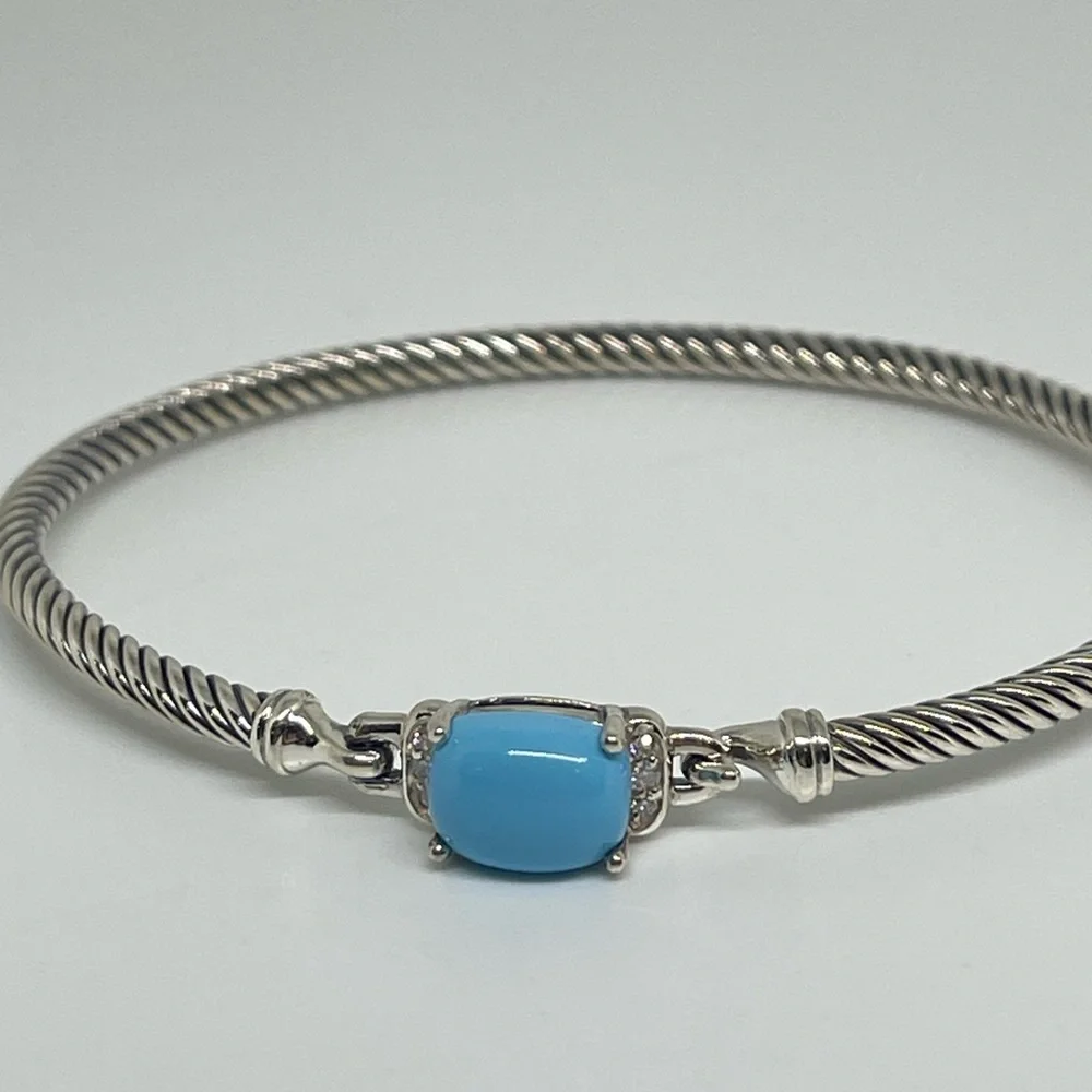 David Yurman Turquoise Petite Chatelaine Bracelet - Picture 11 of 11